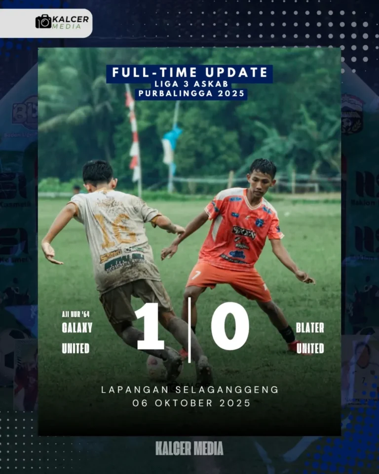 Kemenangan Galaxy United atas Blater United.