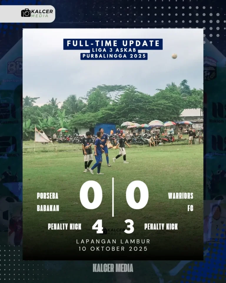 Kemenangan Porseba Babakan atas Warriors FC.